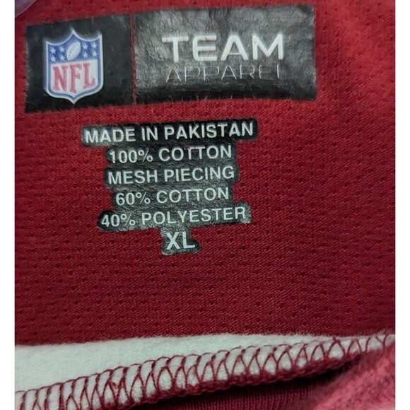 NFL Arizona Cardinals Team Apparel Shirt Men's Size XL White And Red - Picture 7 of 7
